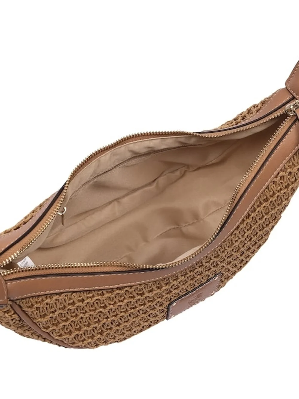 Tommy Bahama Woven Crescent Hobo Shoulder Handbag